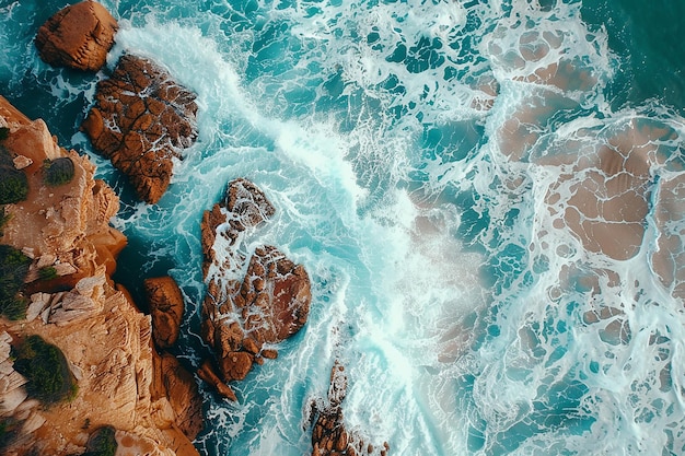 Photo a woman is standing in the water with her feet in the water