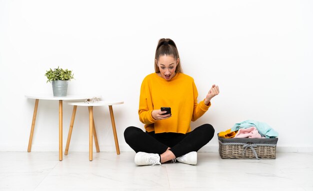 woman over isolated background