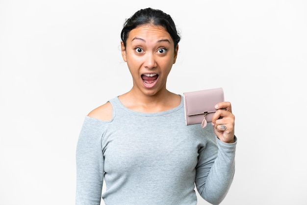 Woman over isolated background