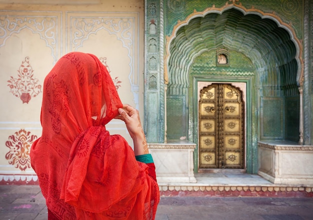 Woman in Jaipur city palace