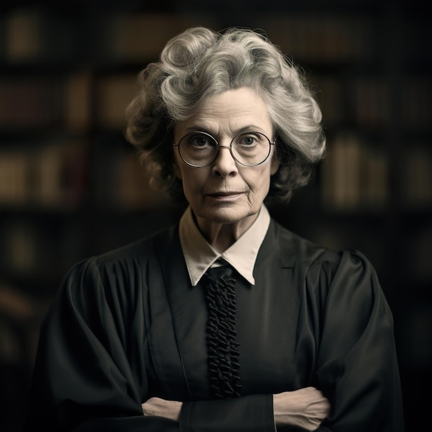 Woman lawyers with dark background