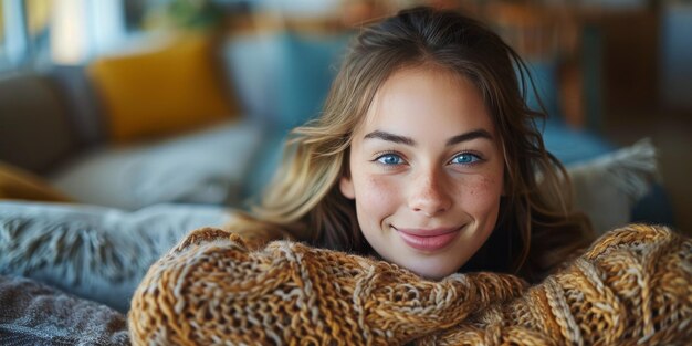 Woman Laying on Bed Covered in Blanket