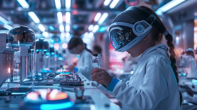 a woman in a mask is playing a game of liquid