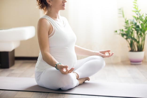 Woman meditating