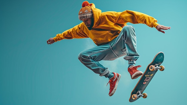 woman and men skateboarder skateboarding in modern city