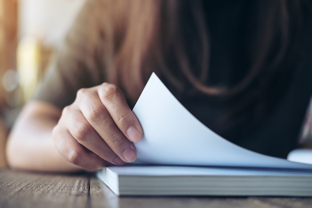 Woman reading a book 