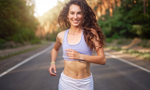 Woman running outdoor