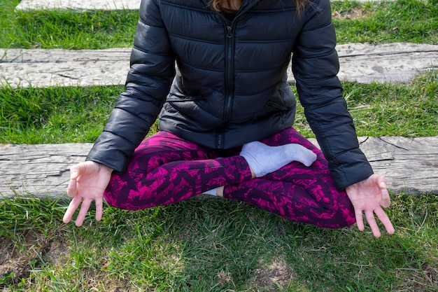 A woman's hand in chin mudra