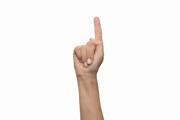 A woman's hand raises her thumb up The gesture is directed towards the product