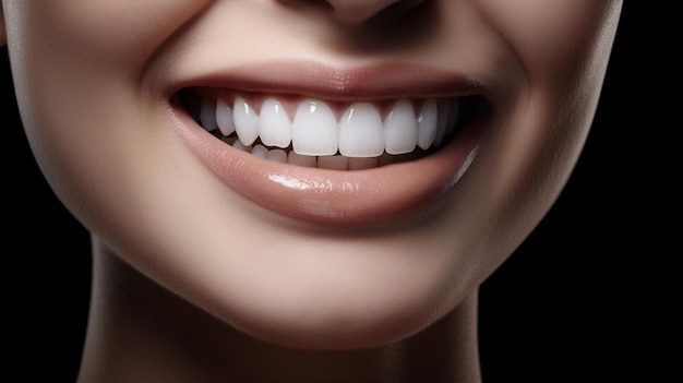 A woman's smile is shown with the word smile on the front.