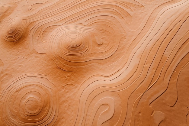 A woman's torso is shown in a sand sculpture