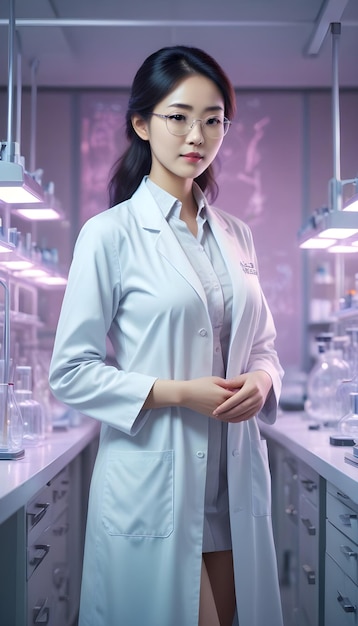 A woman scientist