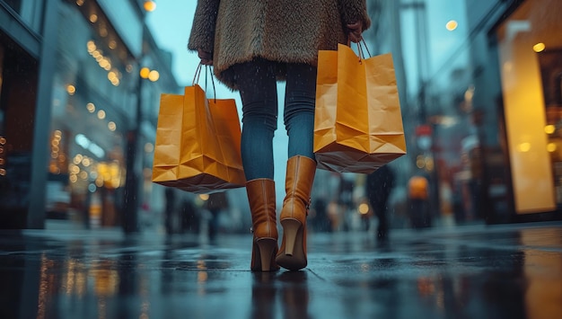 Woman Shopping in the City