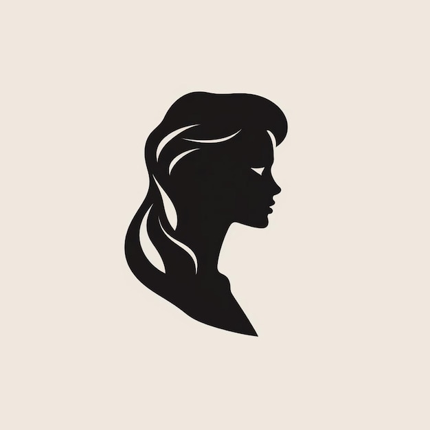 woman silhouette logo illustration