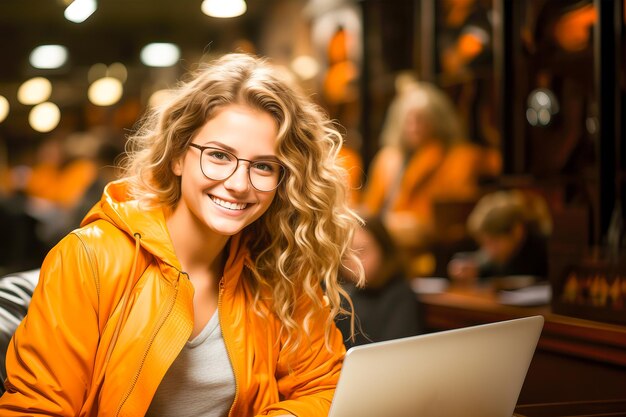 Woman Sitting in Front of a Laptop Computer