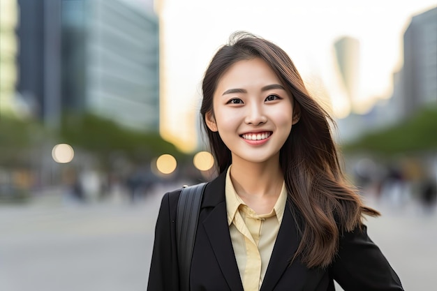 a woman smiling at the camera