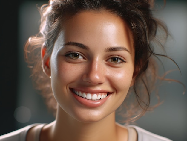 a woman smiling for the camera