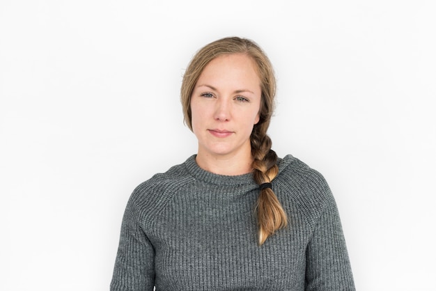 Woman Smiling Happiness Portrait Concept