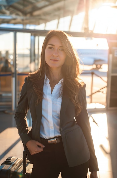 Woman Standing Outside With Hand in Pocket