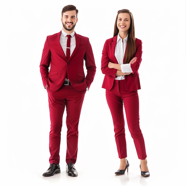 a woman in a suit with her arms crossed