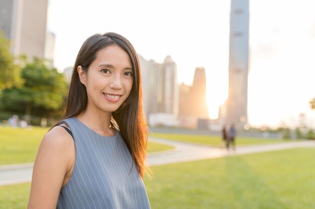 Woman travel in Hong Kong