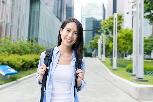 Woman travel in Hong Kong