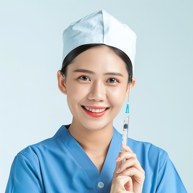 a woman wearing a blue outfit with a blue shirt that says quot china quot