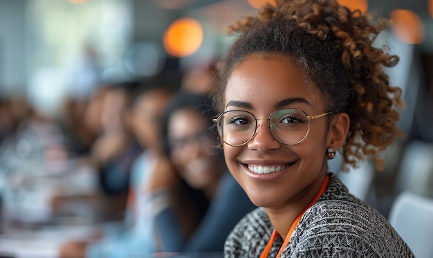 a woman wearing glasses with the word  i love  on the front