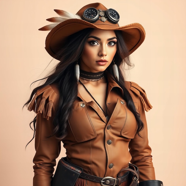 a woman wearing a hat that says  cosplay