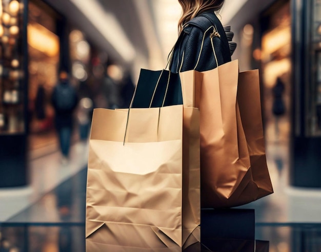 a woman with a bag that says quot the word quot on it