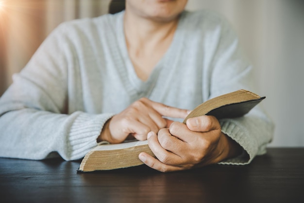 Woman with bible