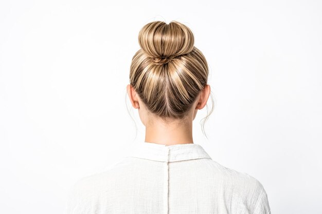 Woman with Blonde Bun from Behind