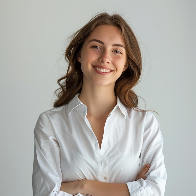 a woman with a blue blazer and a blue blazer