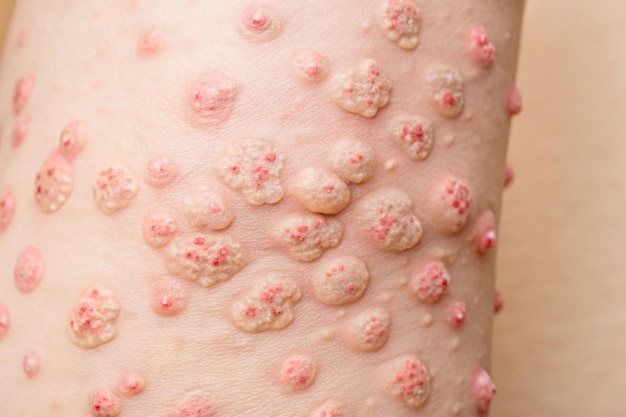 a woman with a bump on her back with pink sprinkles on it