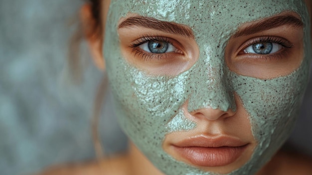 Woman with a Clay Mask