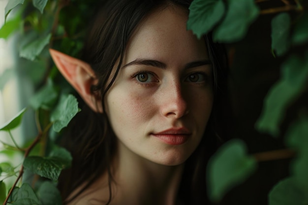 A woman with elf ears