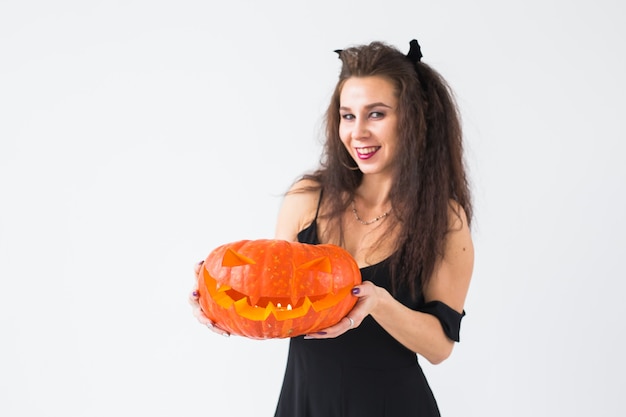 woman with Halloween costume