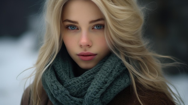 a woman with long blonde hair