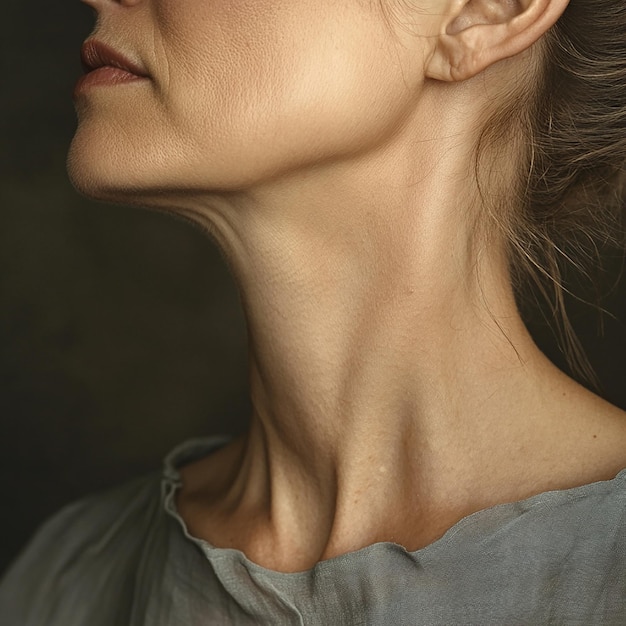 a woman with a neck that has a neck that has a neck that has a neck that says quot t quot