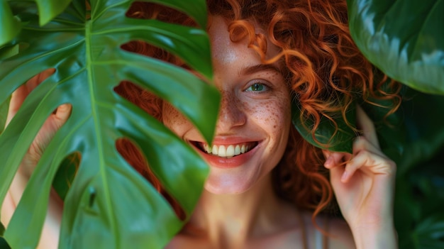 Photo the woman with red hair