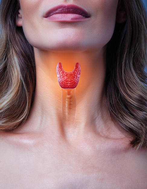 Photo a woman with a strawberry on her neck