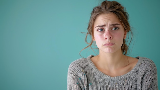 Photo a woman with a sweater that says  im not a bad day