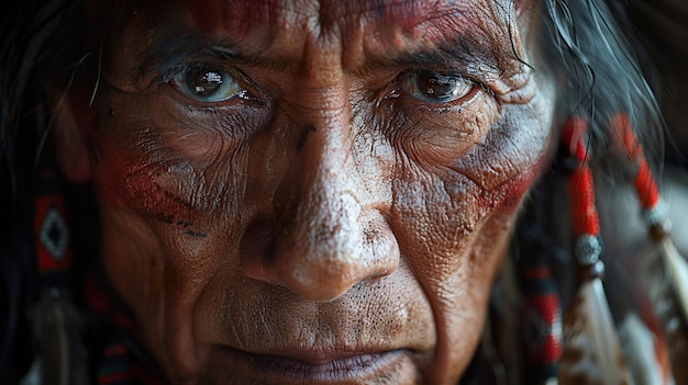 a woman with a tattoo on her face and a tattoo of a womans face