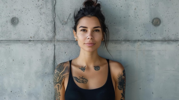 The woman with tattoos