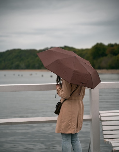 woman with umbrella