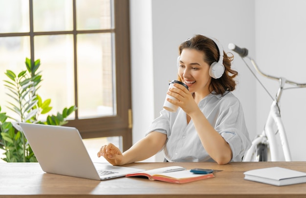 Woman working in the office