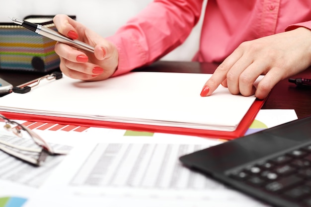 Woman writing