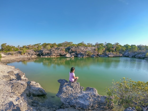 women enjoy freedom out in nature