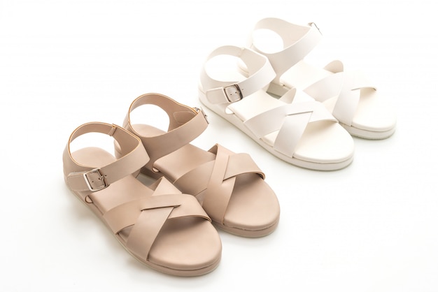 women leather sandals