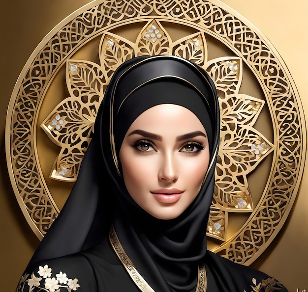 Women moslem hijab fashion abaya